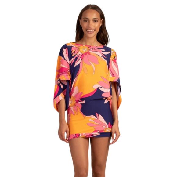 Trina Turk breeze swim tunic dress Floral print medium - Picture 1 of 9